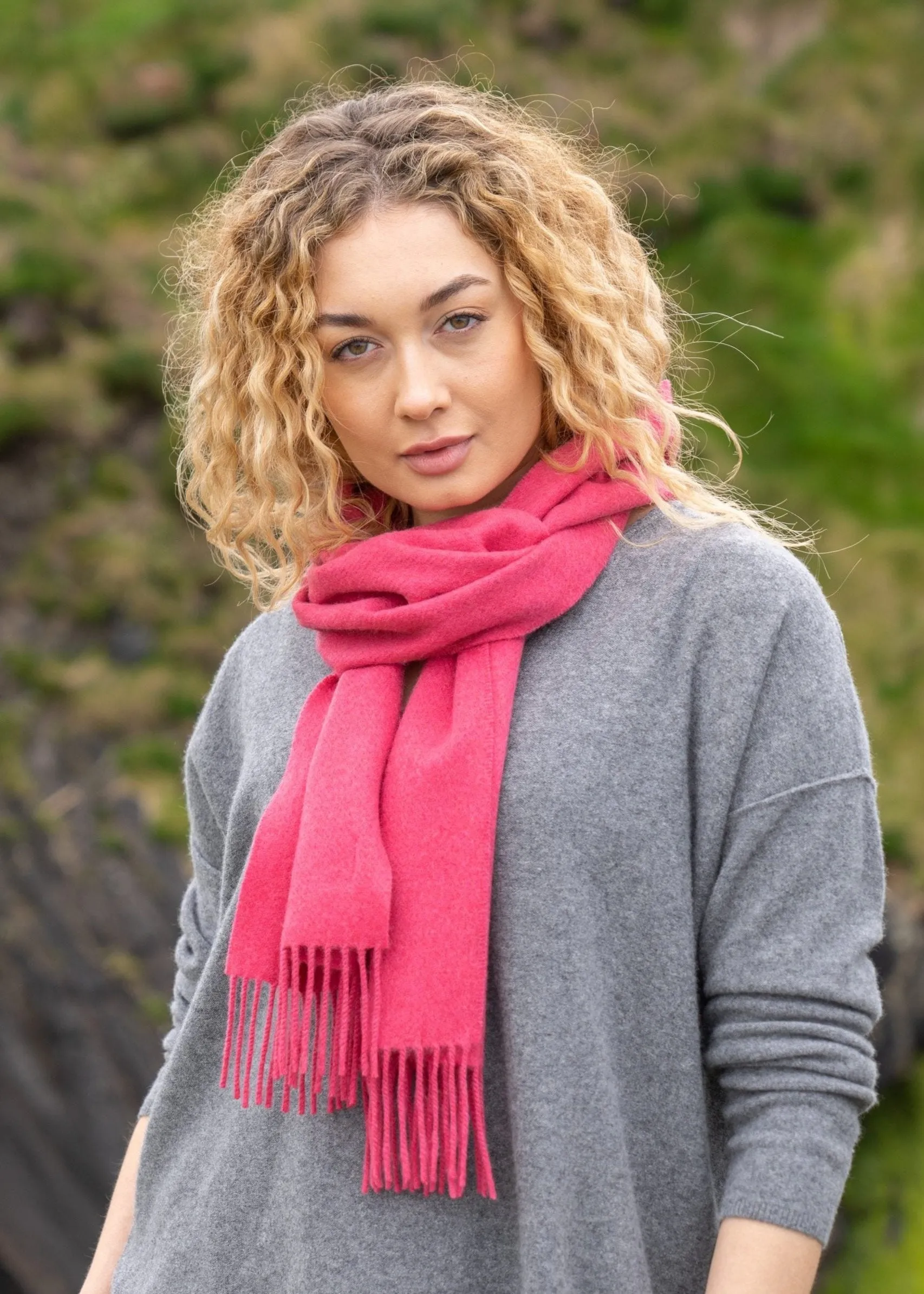 100% Cashmere Scarf | Pink