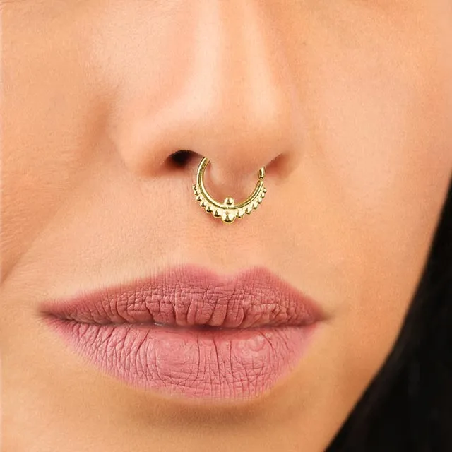 14k Gold Nose Ring | Indian Mystique