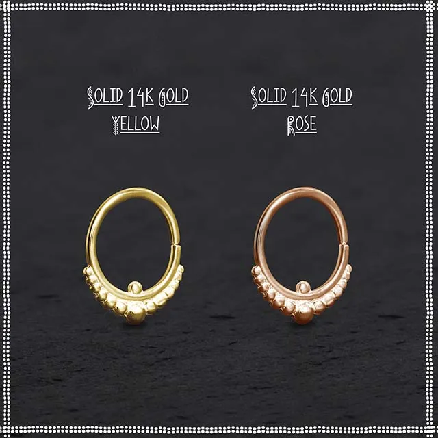 14k Gold Nose Ring | Indian Mystique