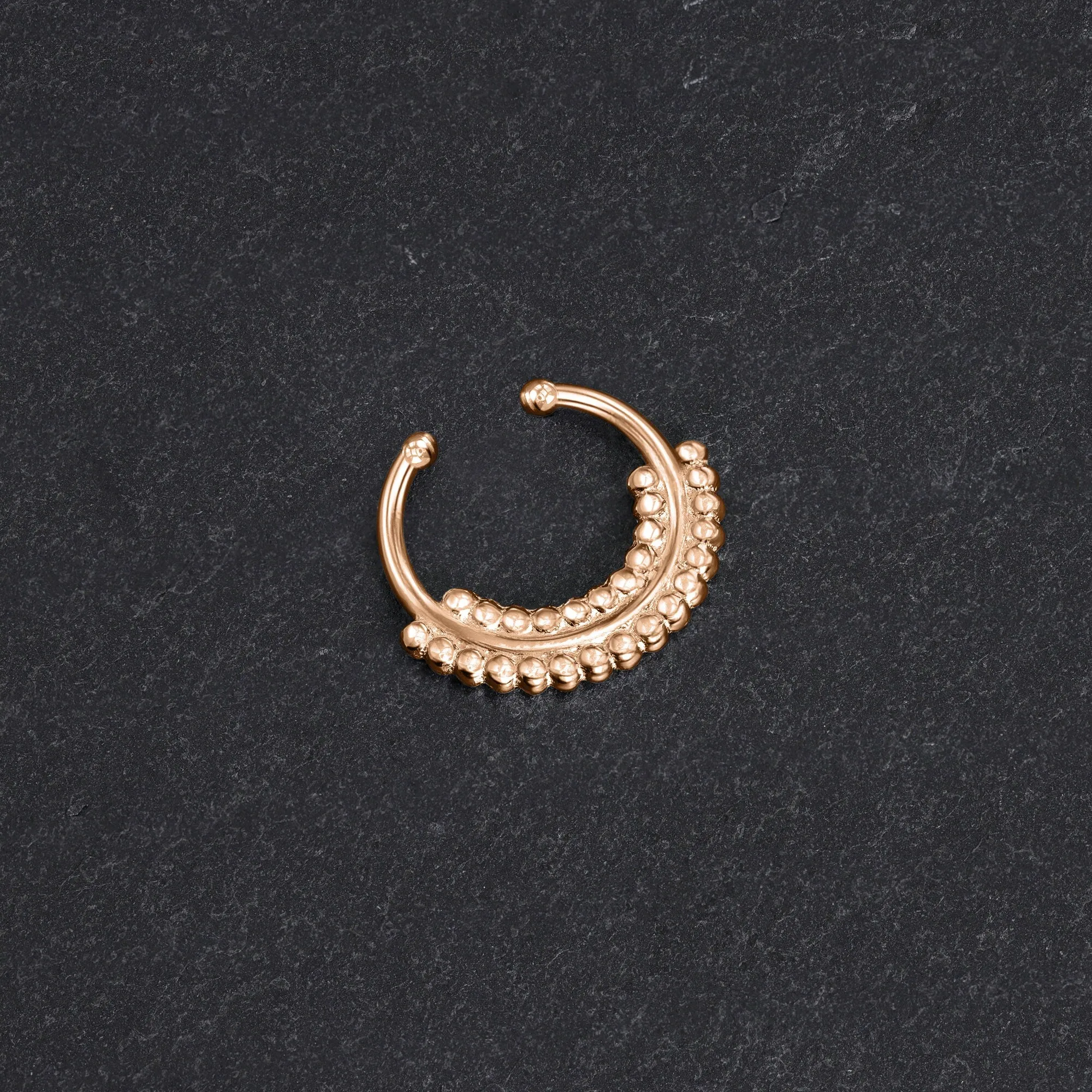 14k Rose Gold Fake Septum Ring | Free Spirit