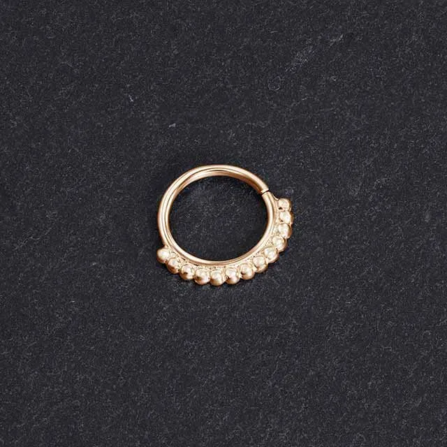 14k Rose Gold Septum Jewelry | Cool Breeze