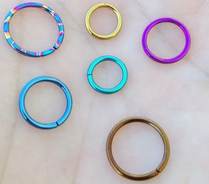 18g Seamless Niobium Ring — Price Per 1
