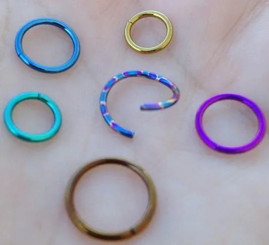 18g Seamless Niobium Ring — Price Per 1