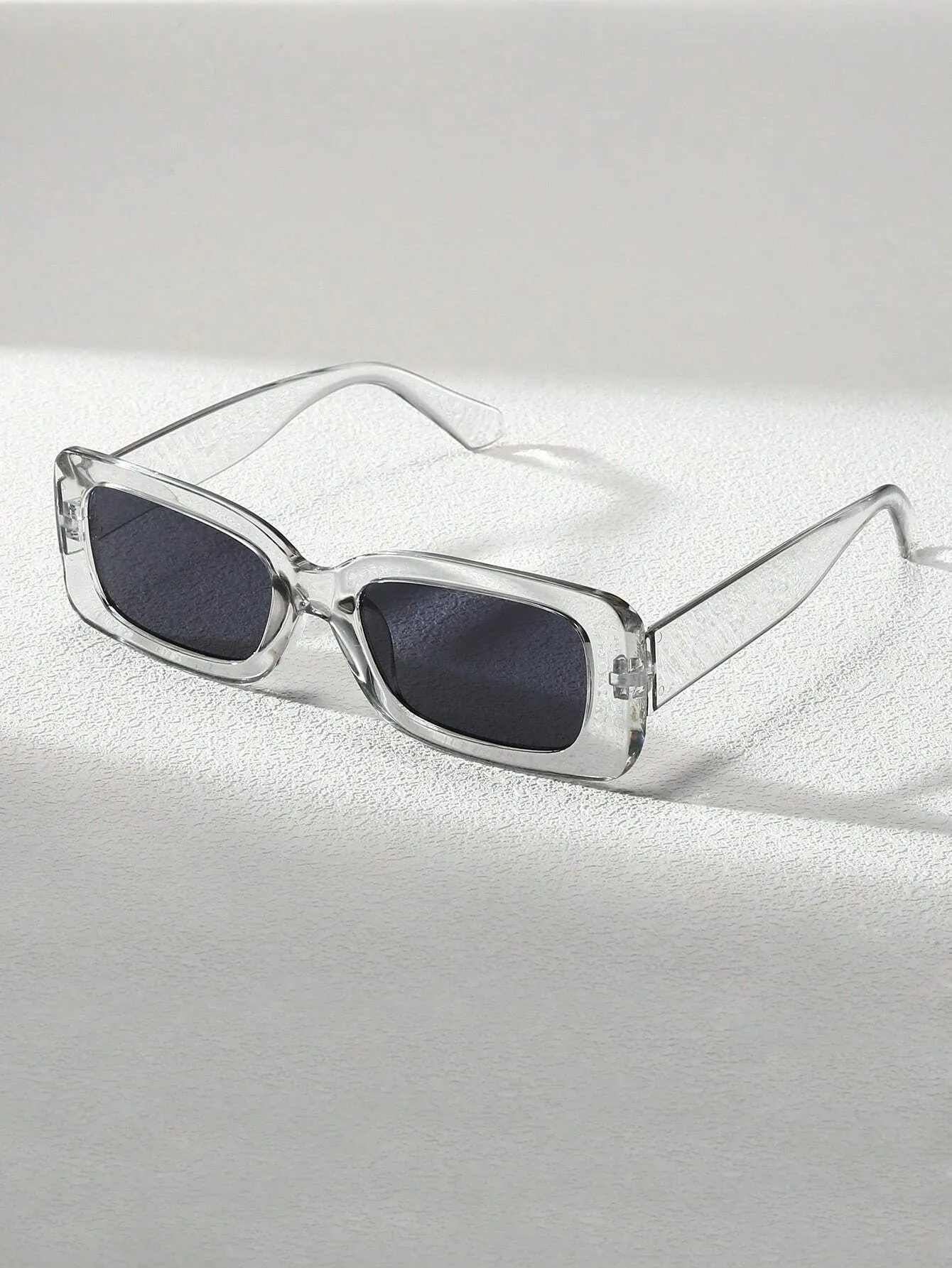 1pc Fashionable Trendy Black Square Frame Unisex Large Frame Y2K Personality Summer Beach Sunglasses Shades Accessories
