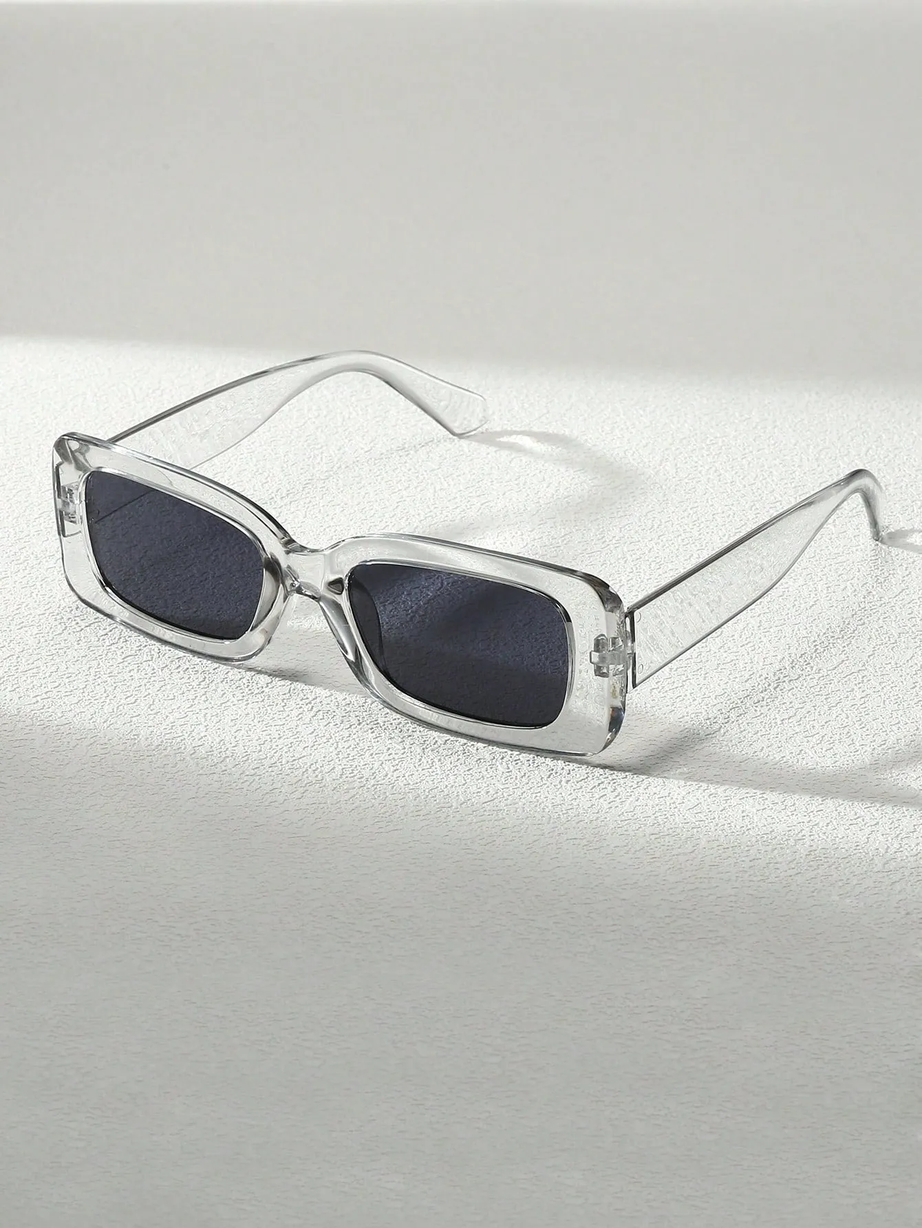 1pc Fashionable Trendy Black Square Frame Unisex Large Frame Y2K Personality Summer Beach Sunglasses Shades Accessories