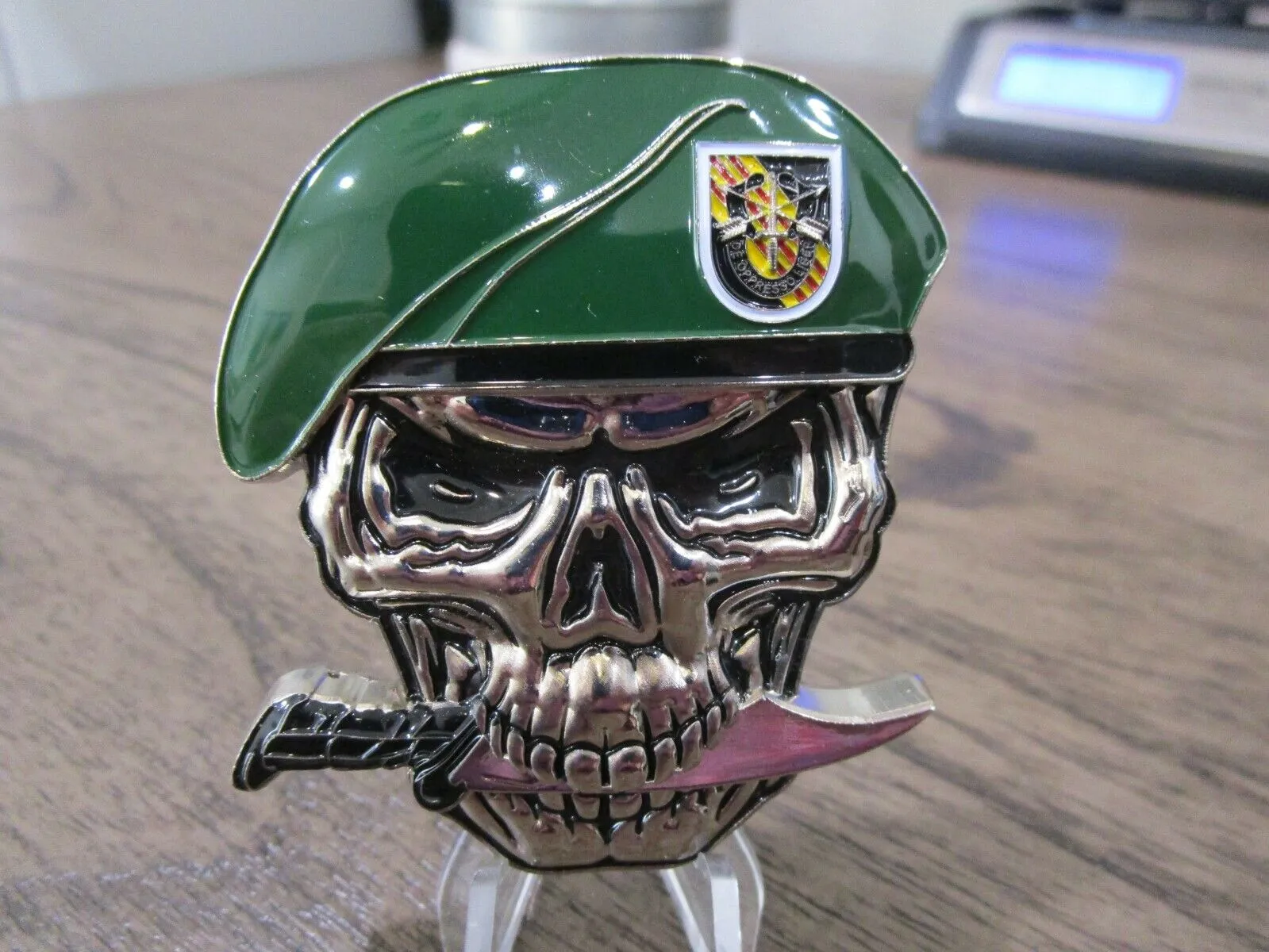 2 US Army Special Forces Challenge Coins Green Berets Creed & 75th Ranger RGT