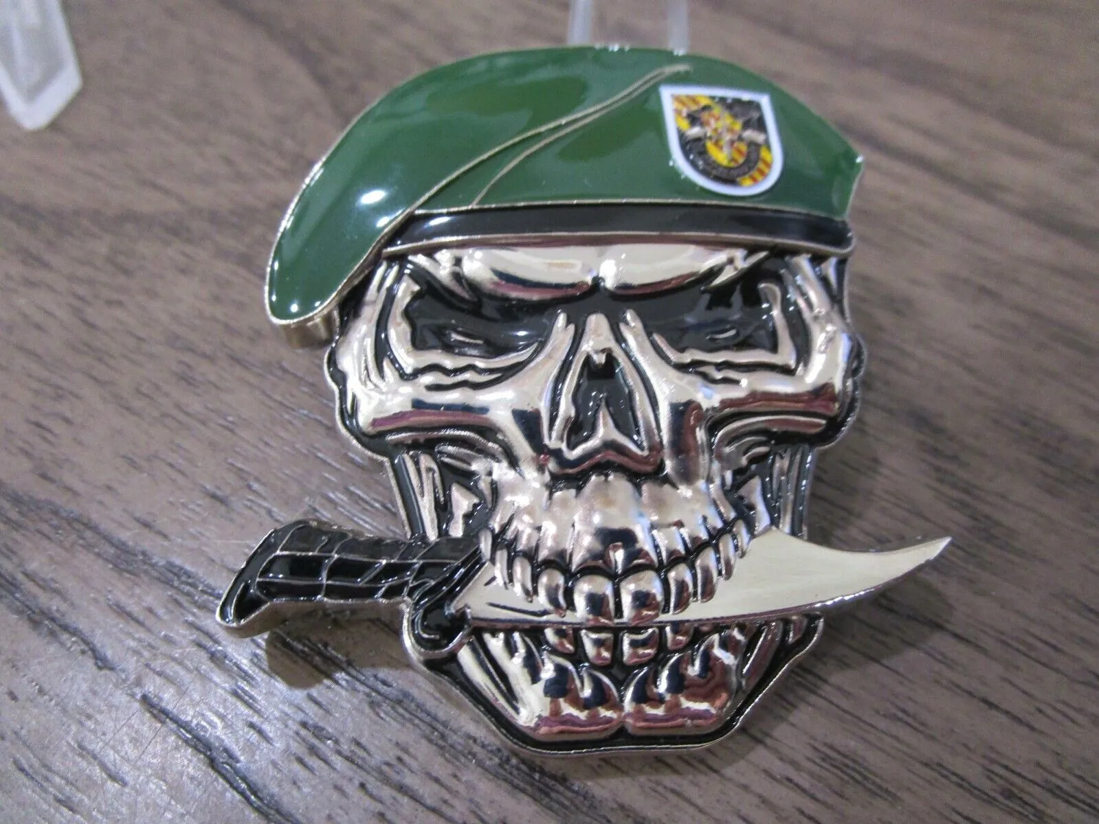 2 US Army Special Forces Challenge Coins Green Berets Creed & 75th Ranger RGT