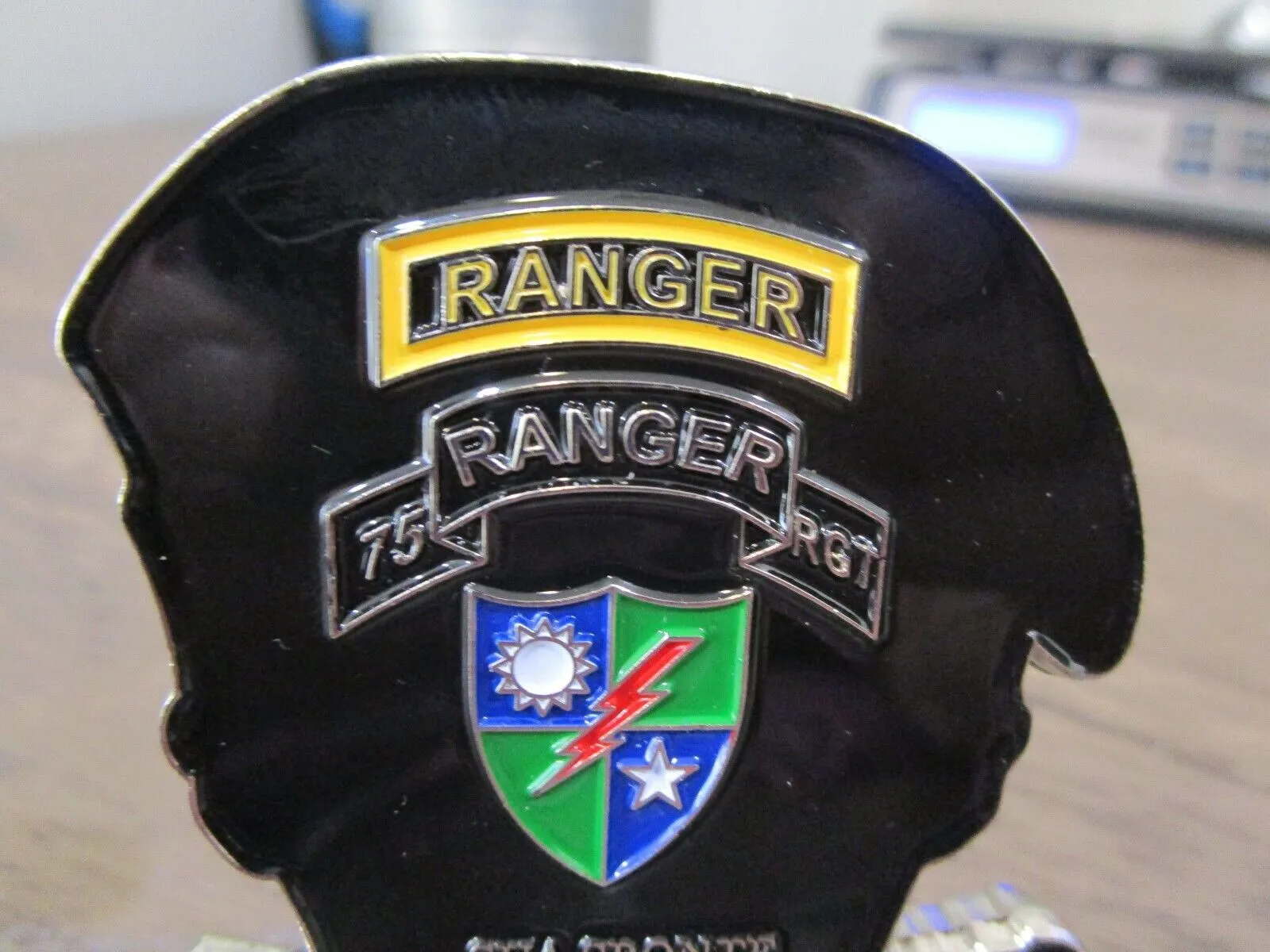 2 US Army Special Forces Challenge Coins Green Berets Creed & 75th Ranger RGT