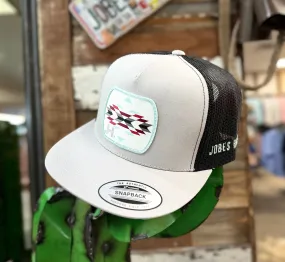 2022 Jobes Trucker Cap-  Silver/Black Mint Aztec Patch