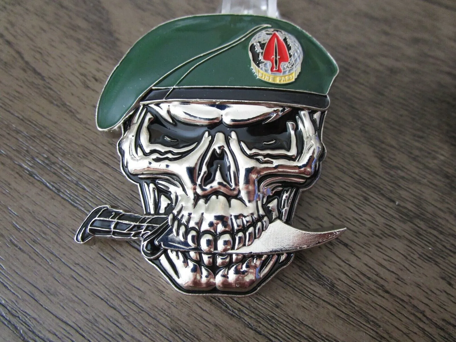 3 US Army Special Forces Ranger Delta Force Green Berets Skull Challenge Coins