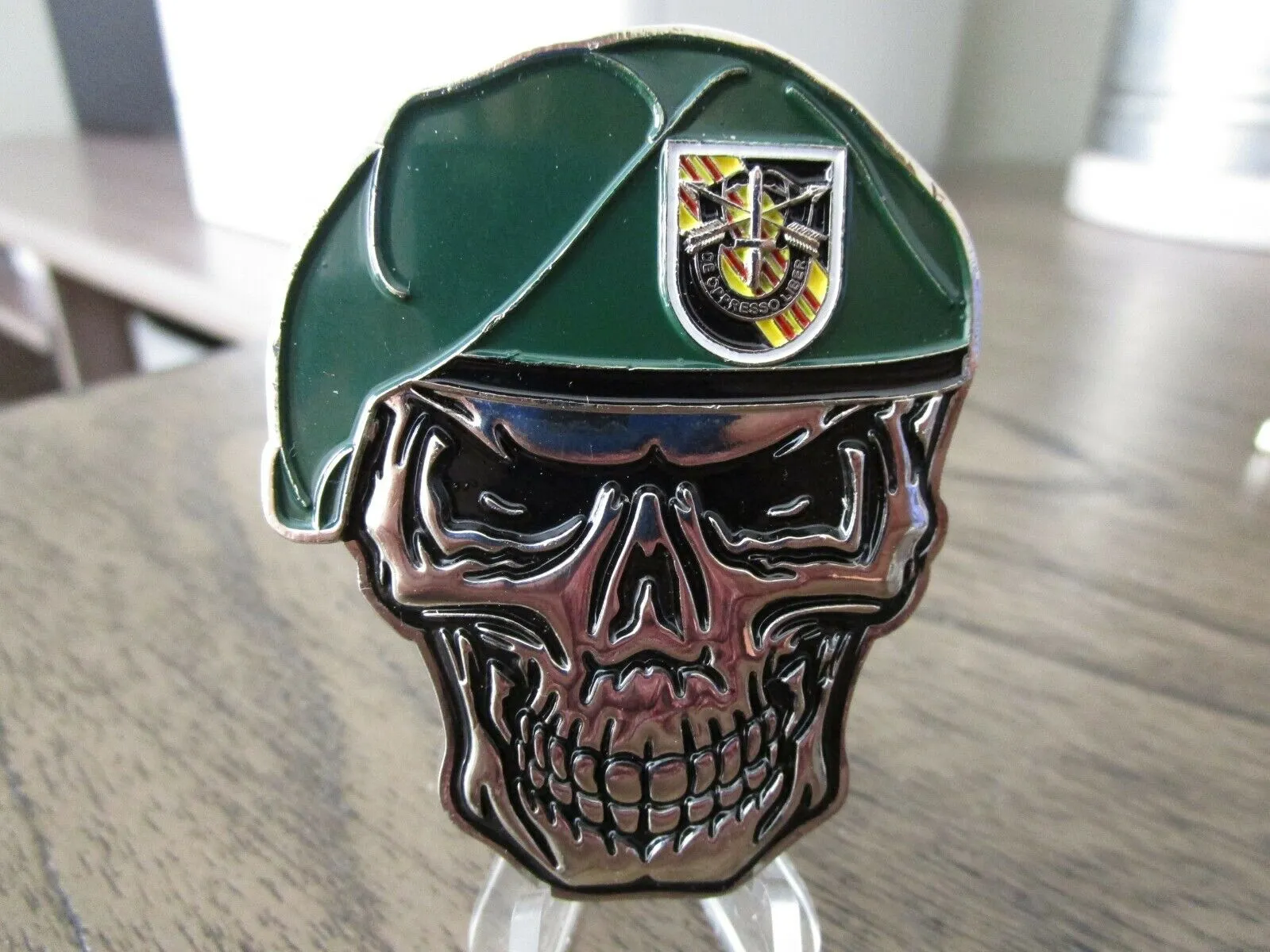 3 US Army Special Forces Ranger Delta Force Green Berets Skull Challenge Coins