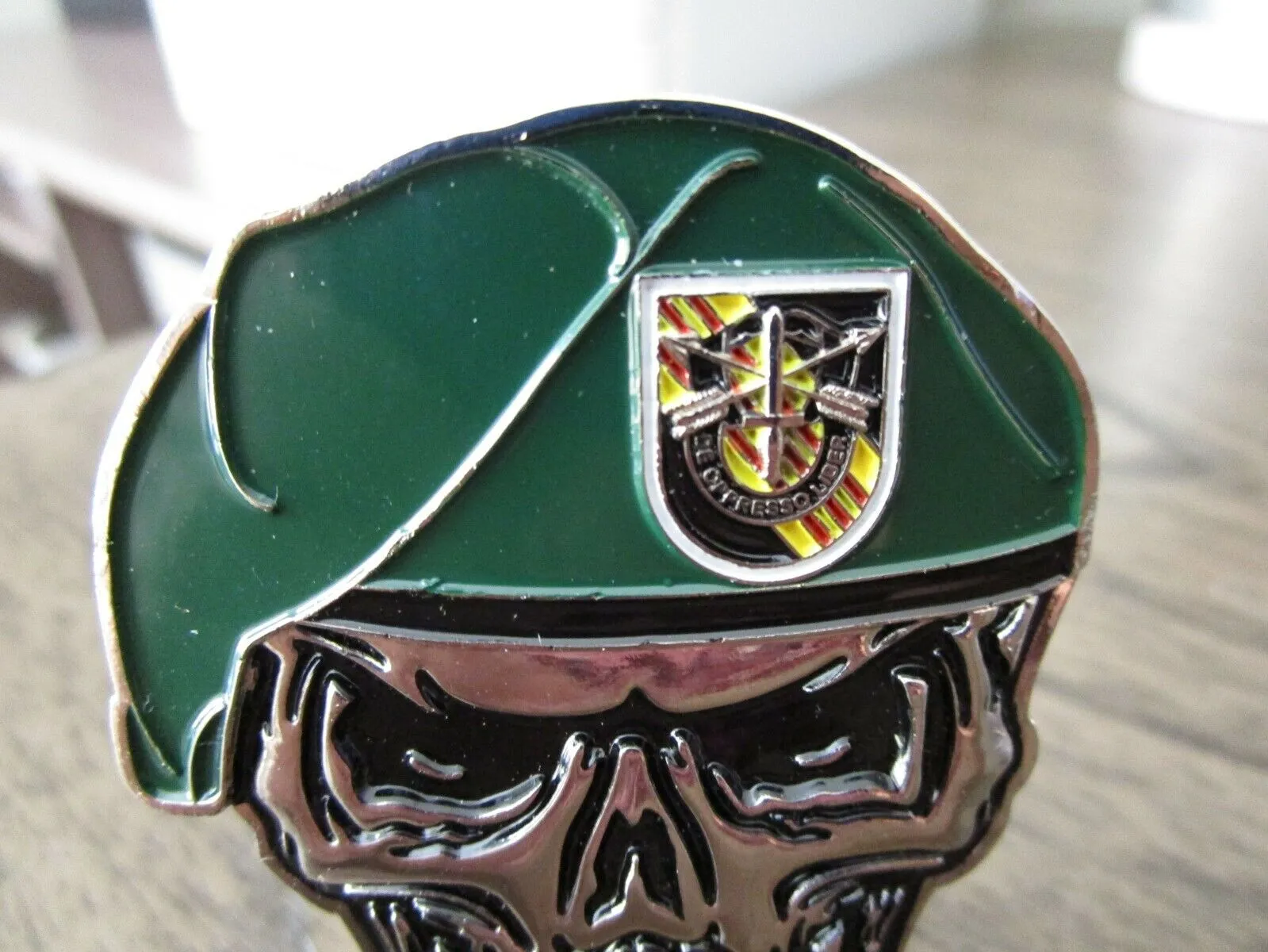 3 US Army Special Forces Ranger Delta Force Green Berets Skull Challenge Coins