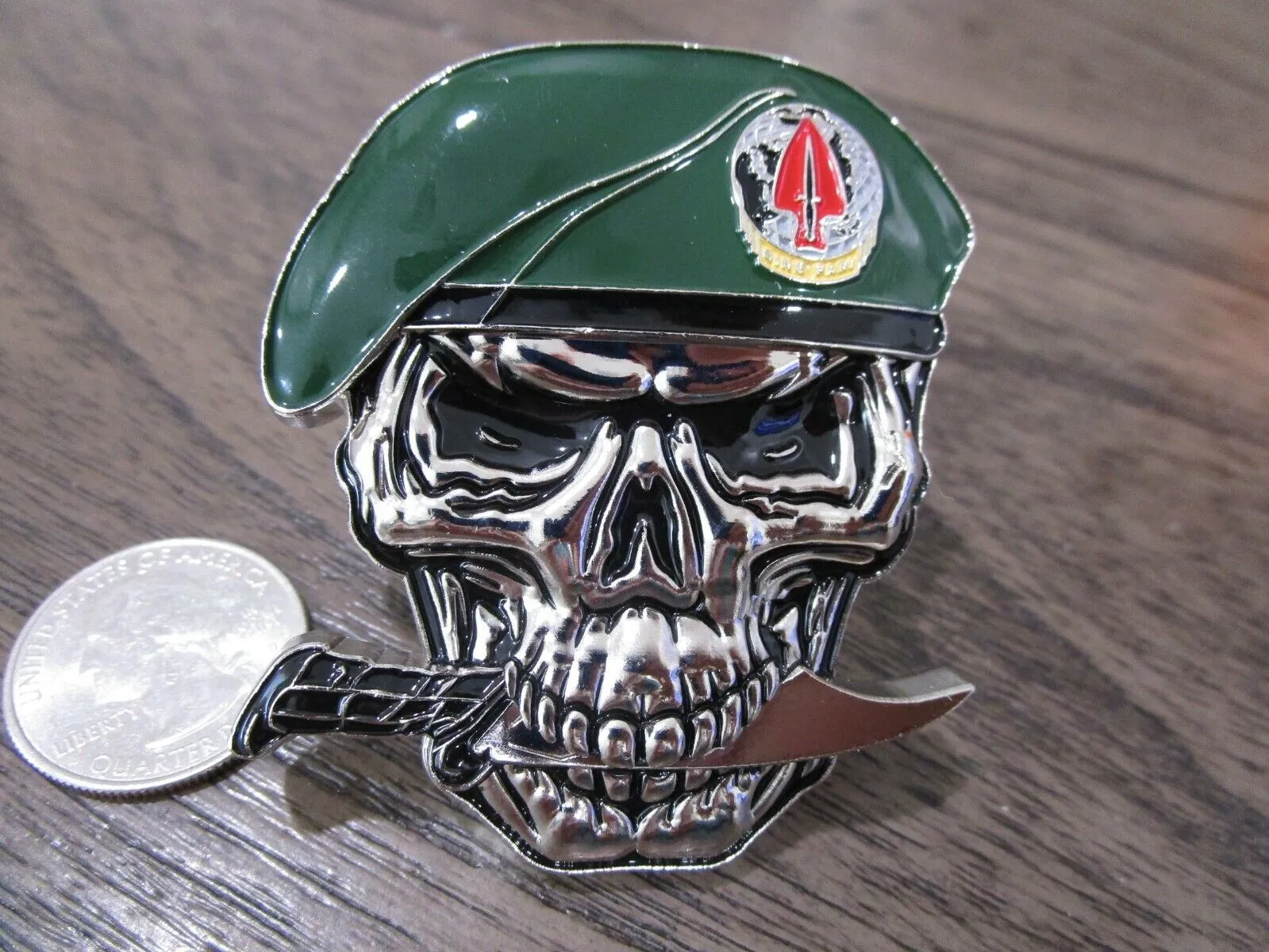 7 Special Forces Skull Challenge Coins SOCOM Ranger PJ CCT Green Berets Delta