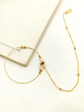 Aahna Ruby Kundan Bridal Nath