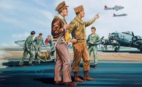 Airfix Aircraft 1/72 WWII USAAF Personnel Figure Set (Re-Issue) Kit