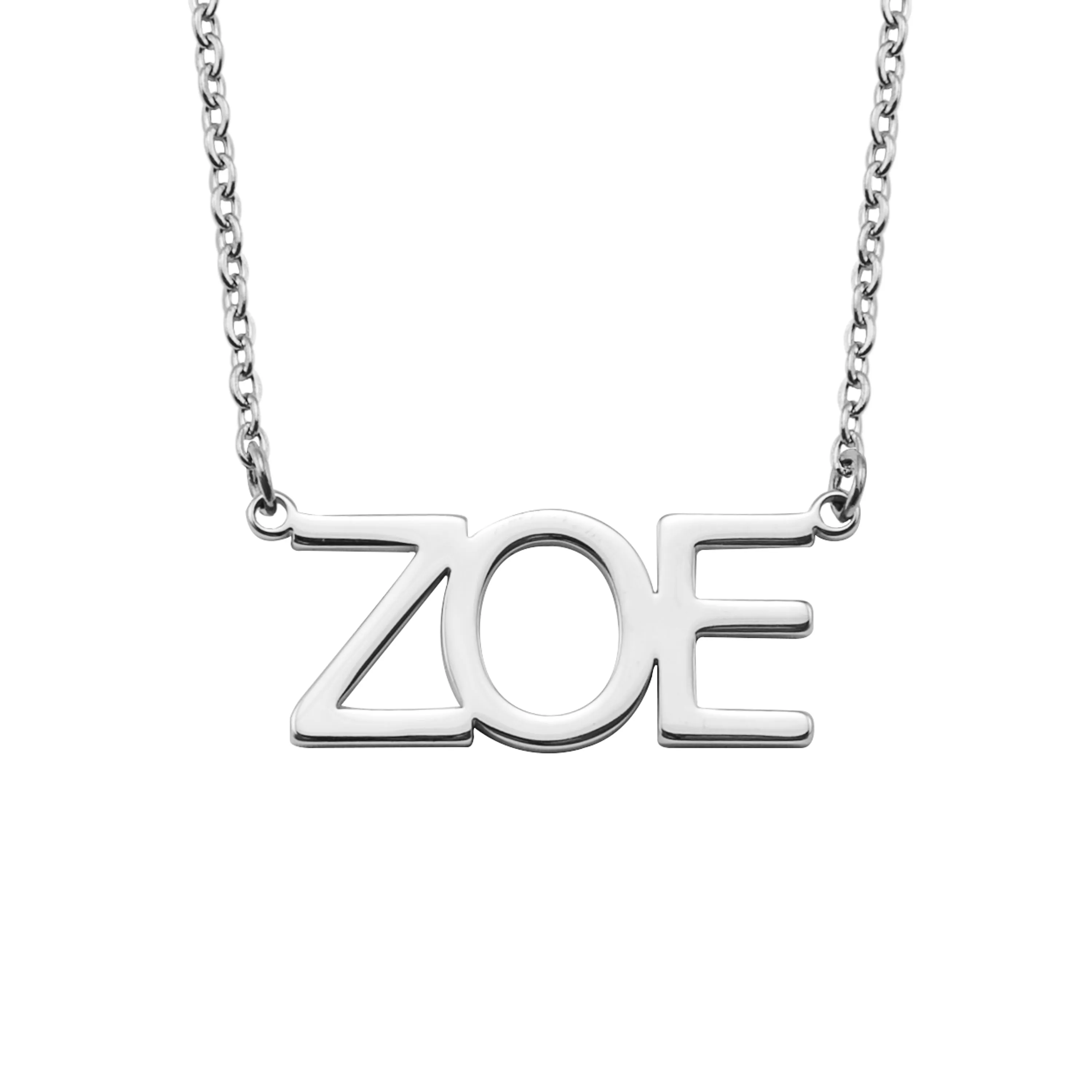 All Caps Personalized Name Necklace