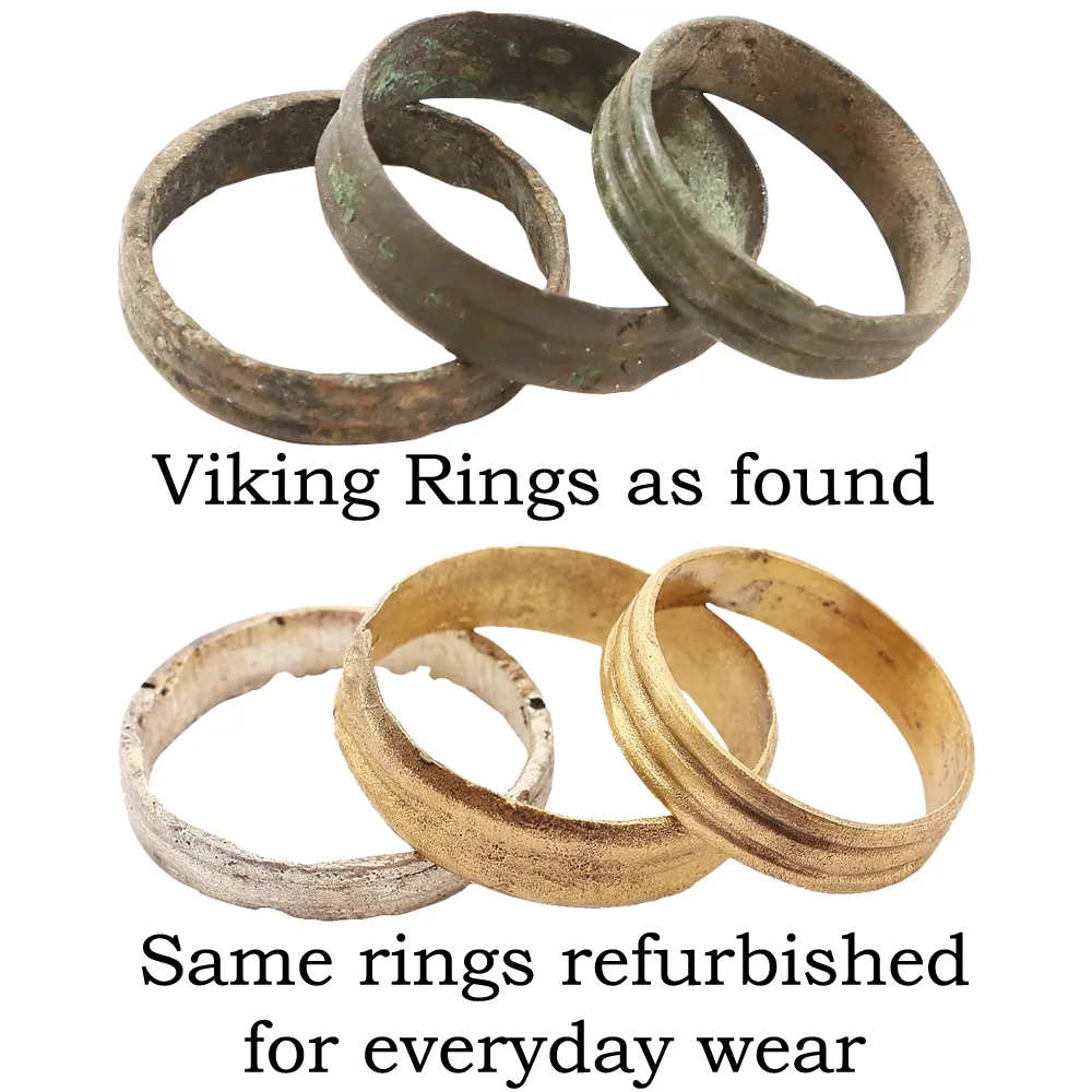 ANCIENT VIKING MAN’S WEDDING RING C.866-1067 AD SIZE 10