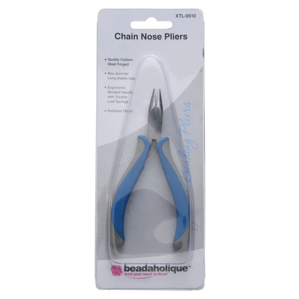Beadaholique Ergonomic Beading Pliers, Chain Nose (1 Piece)