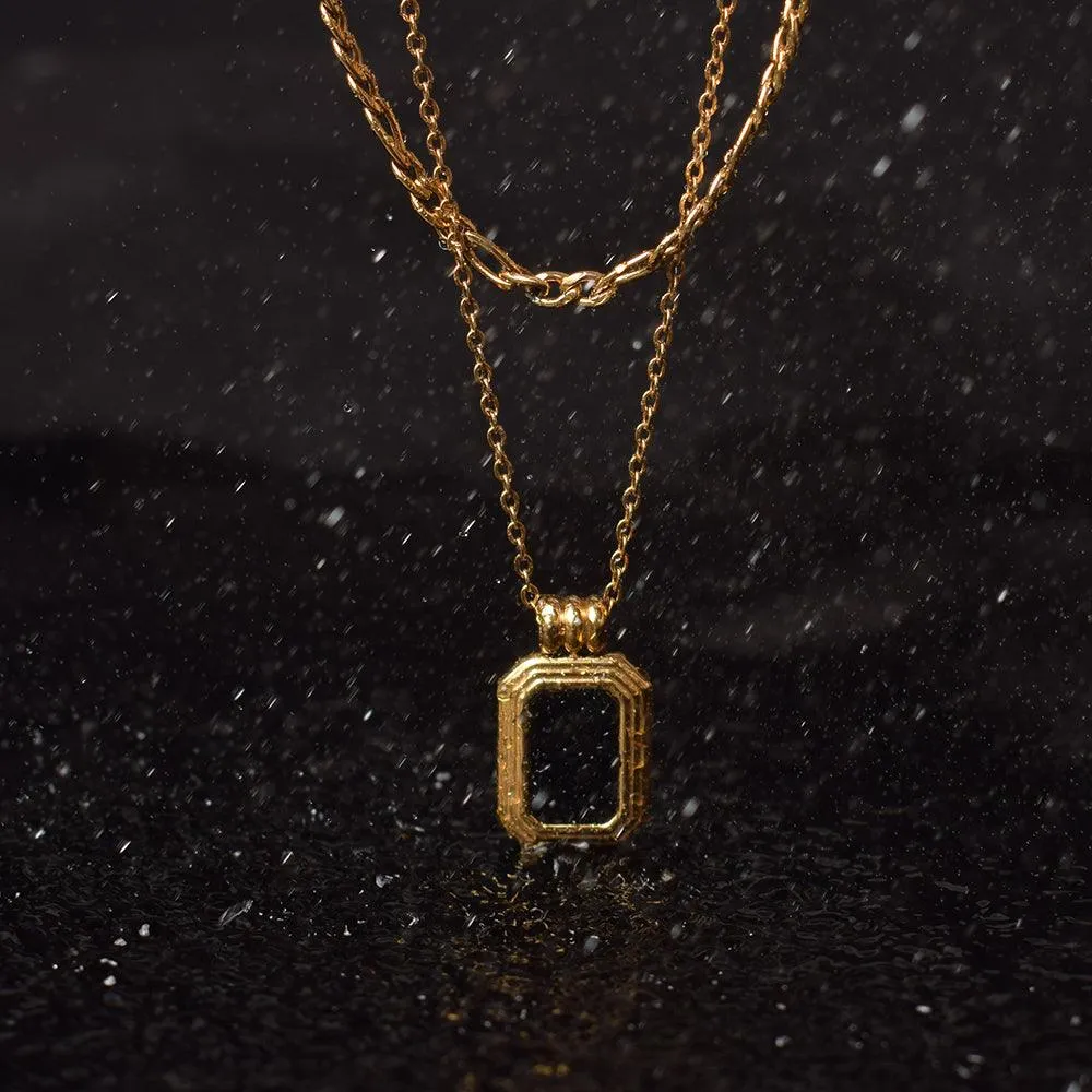 Black Onyx Two Layer Necklace