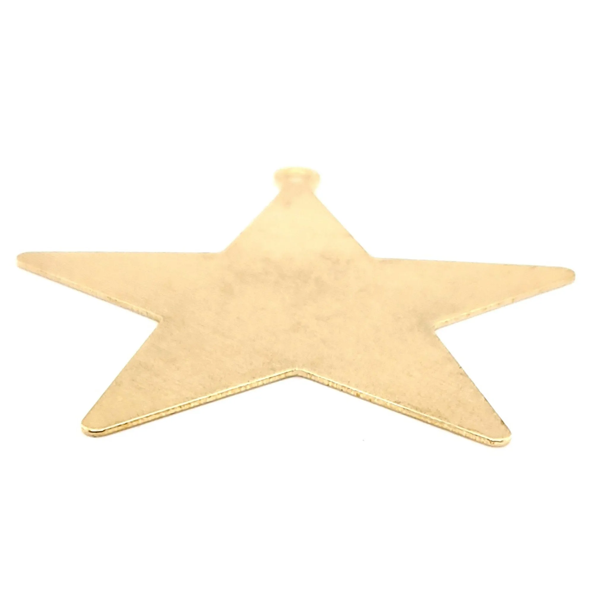 Brass Blank Star Pendant With Hole / SBB0211