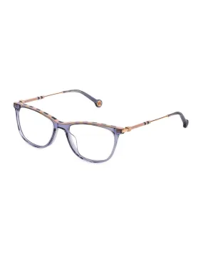 Carolina Herrera Acetate Metal Frame Glasses with Asphalt Dial