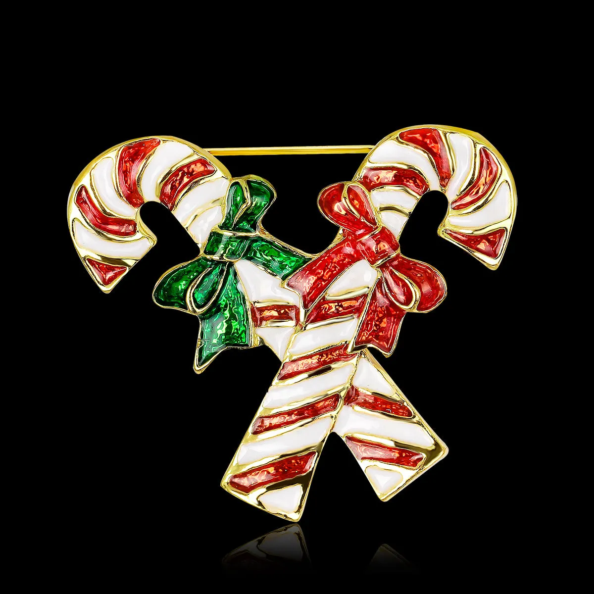 Christmas Rhinestone Brooches