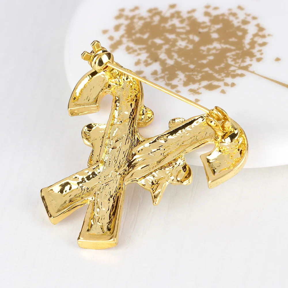 Christmas Rhinestone Brooches
