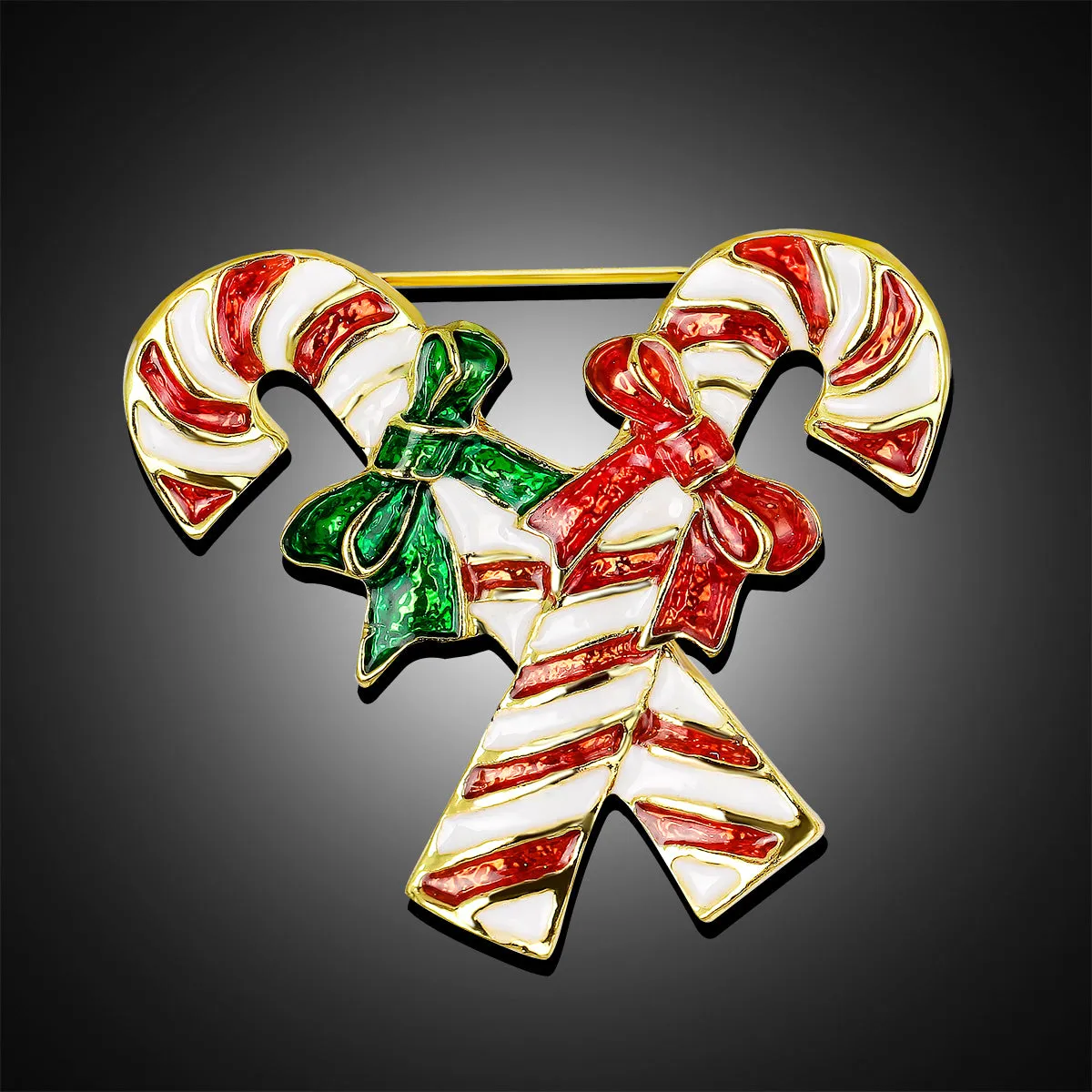 Christmas Rhinestone Brooches