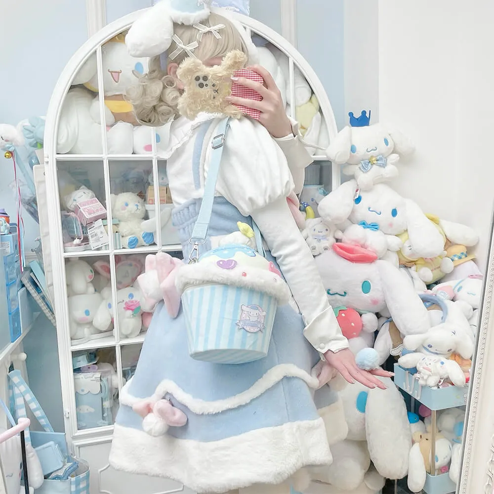 Cinnamoroll Woolen JSK Dress with Pompom Bowknot