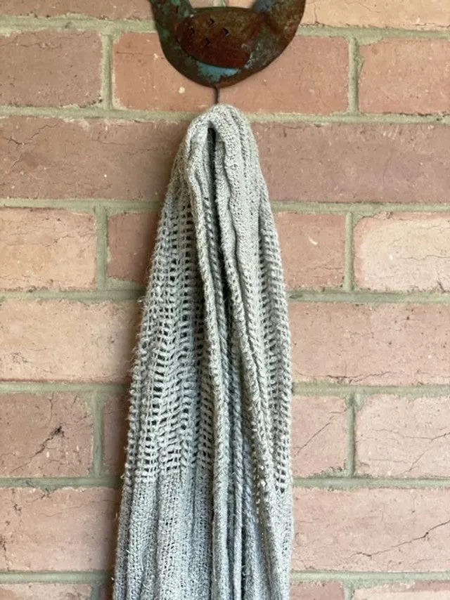 Clover Handloomed Linen Scarf | Rustic Linen