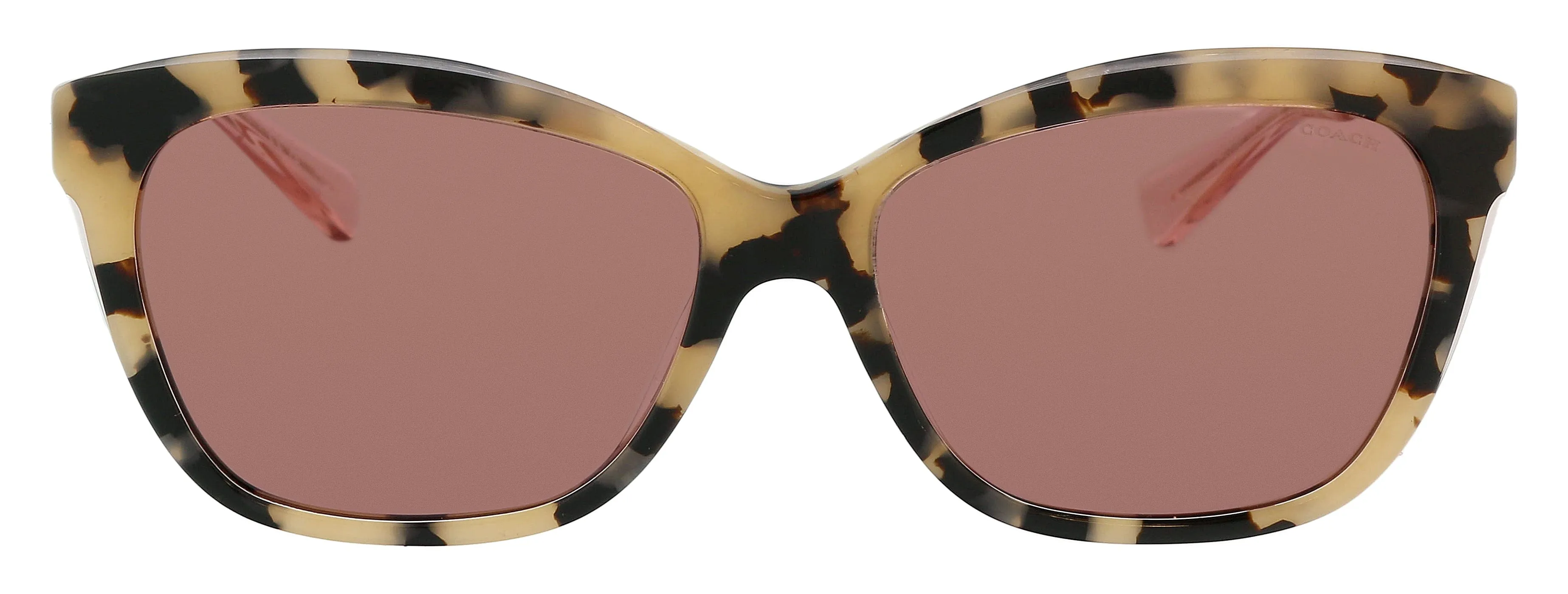 Coach 0HC8305 540369 Full Rim Pink Tortoise Square Sunglasses