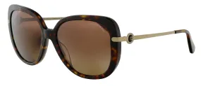Coach 0HC8320 5120T555 Full Rim Havana Butterfly Sunglasses