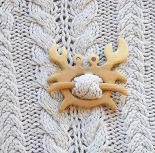 Critter Friends Wooden Brooch