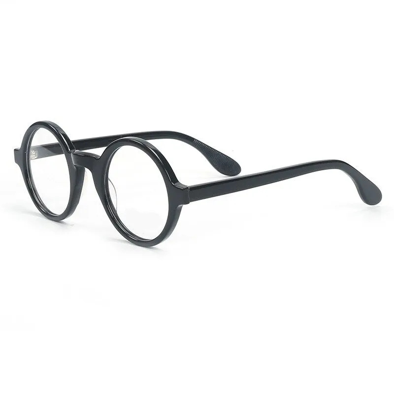 Cubojue Unisex Full Rim Round 42mm 46mm Acetate Hyperopic Reading Glasses