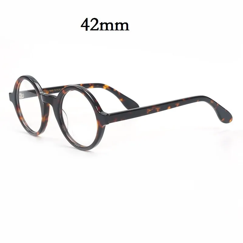 Cubojue Unisex Full Rim Round 42mm 46mm Acetate Hyperopic Reading Glasses