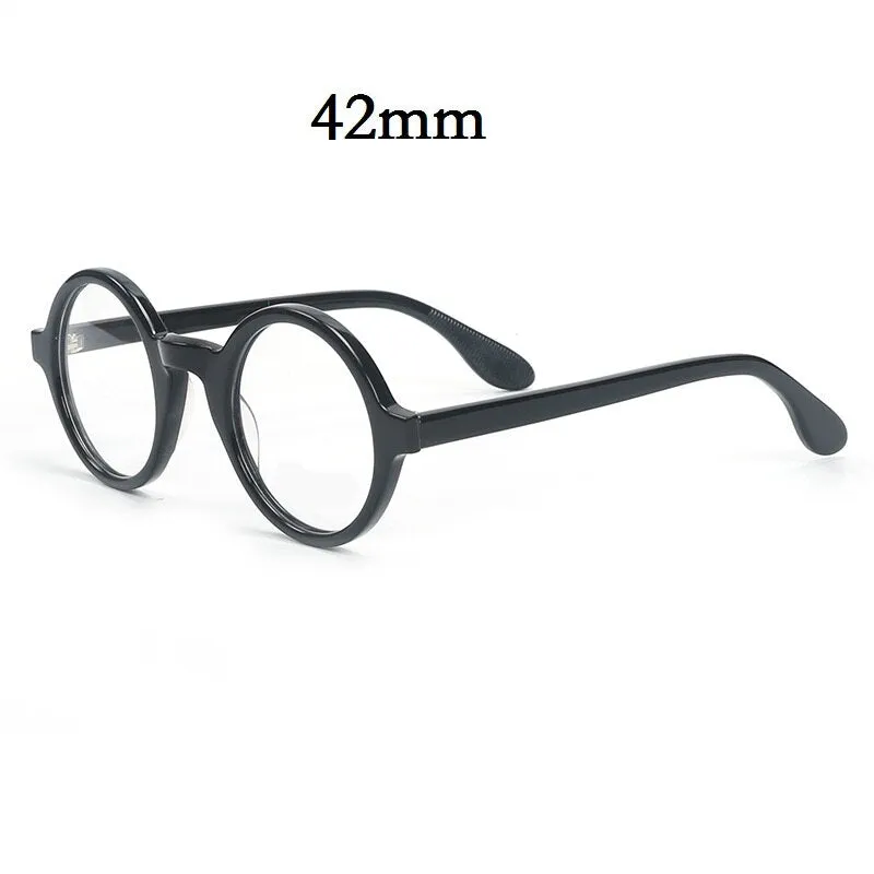 Cubojue Unisex Full Rim Round 42mm 46mm Acetate Hyperopic Reading Glasses