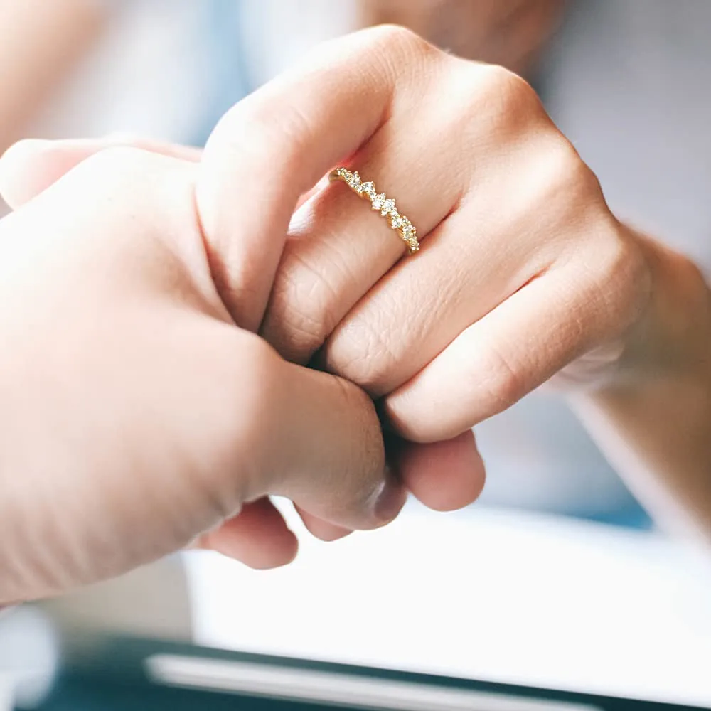 Delicate Stackable Wedding Rings for Women