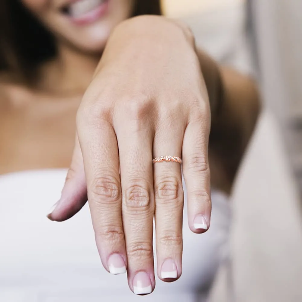 Delicate Stackable Wedding Rings for Women