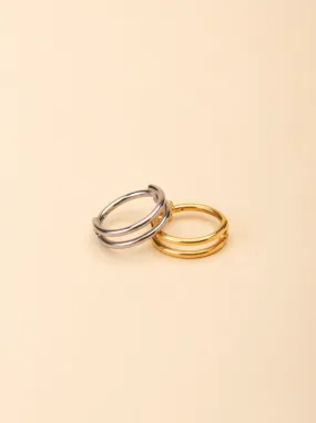 Duality Two-Lined Nose Ring