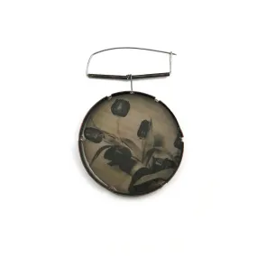Green Spoons brooch