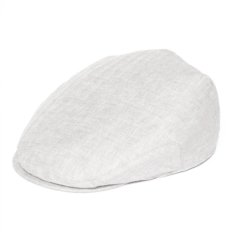 Herringbone Linen Ivy Cap