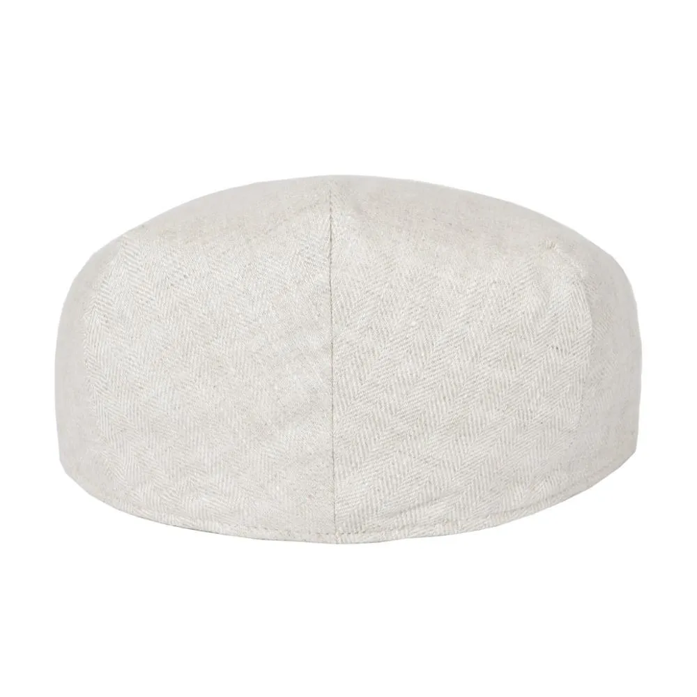 Herringbone Linen Ivy Cap