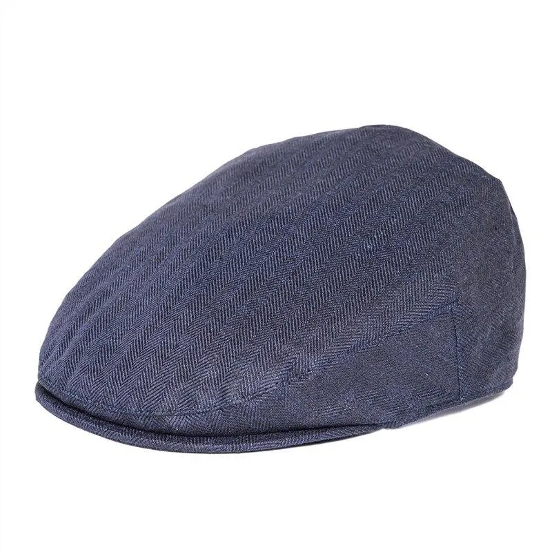 Herringbone Linen Ivy Cap