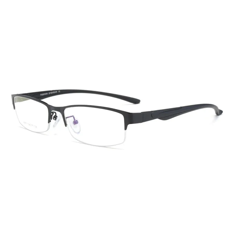 Hotochki Unisex Semi Rim Stainless Steel Alloy Frame Reading Glasses Xs671