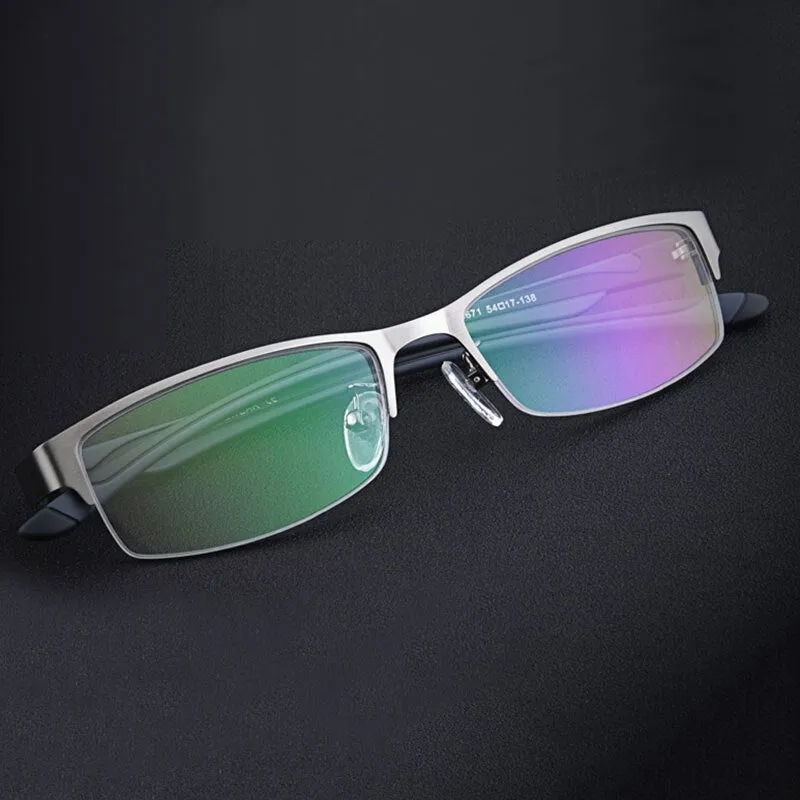 Hotochki Unisex Semi Rim Stainless Steel Alloy Frame Reading Glasses Xs671