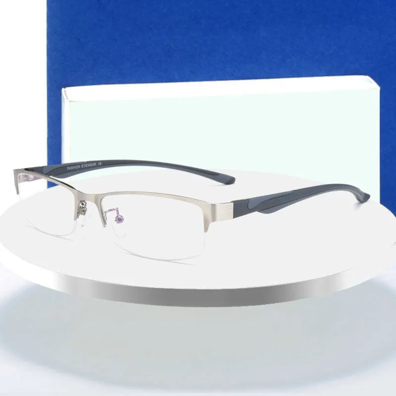 Hotochki Unisex Semi Rim Stainless Steel Alloy Frame Reading Glasses Xs671