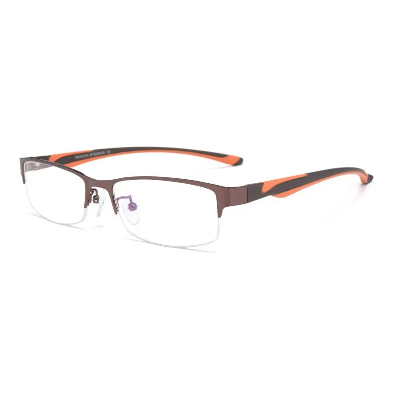 Hotochki Unisex Semi Rim Stainless Steel Alloy Frame Reading Glasses Xs671