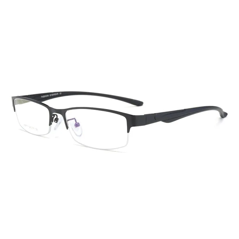 Hotochki Unisex Semi Rim Stainless Steel Alloy Frame Reading Glasses Xs671