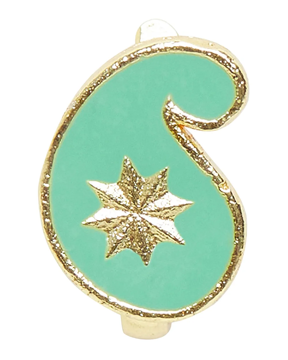 Indie Green Enameled Nose Pin By Voylla