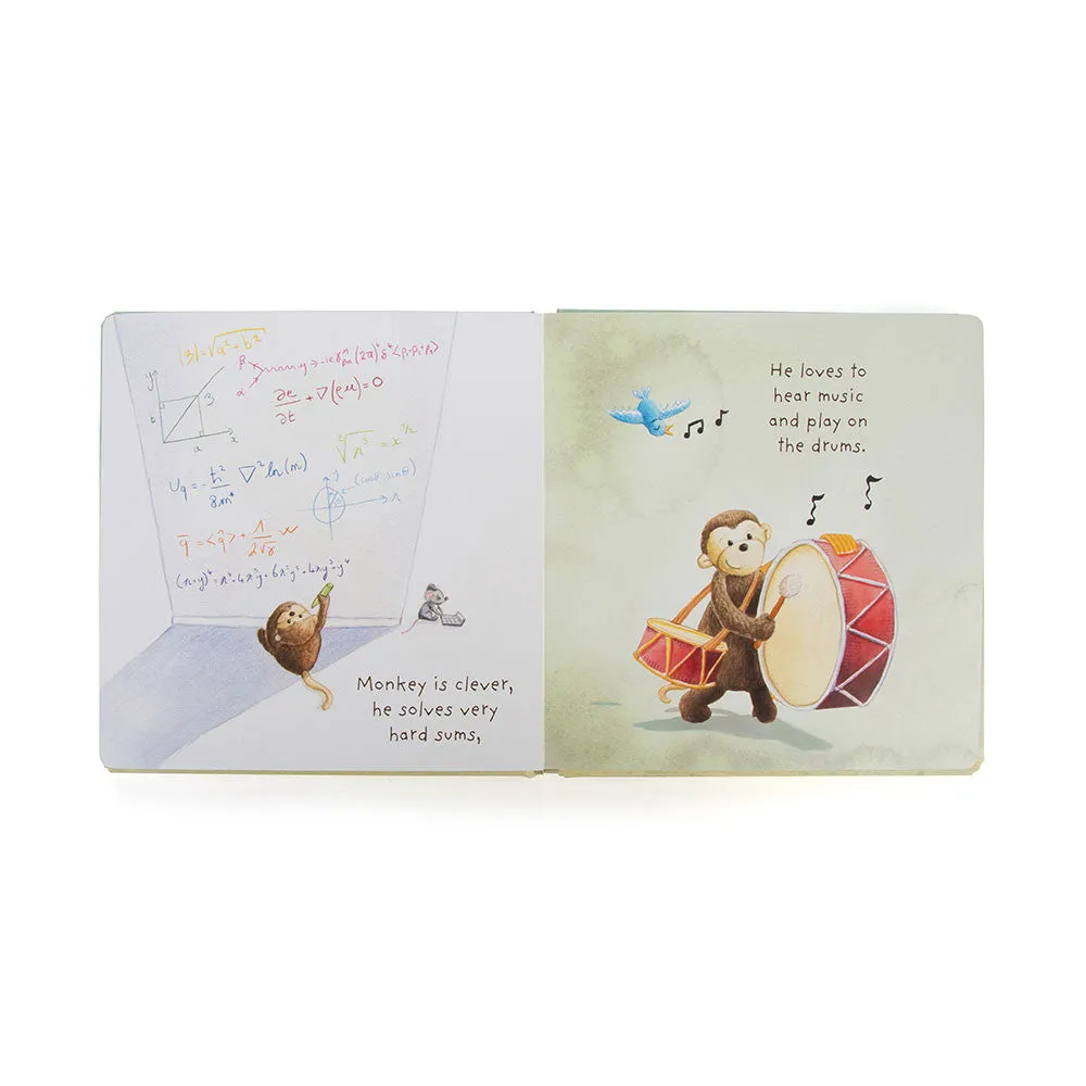 Jellycat Book I Know A Monkey